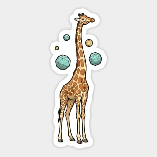 Cosmic Giraffe Geometric Fantasy Art Sticker